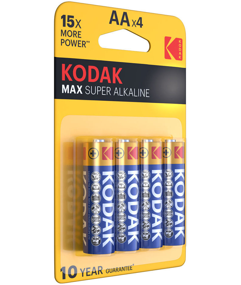 Bateria Kodak Max Alcalina, AA / LR6, Conjunto de 4 unidades EKSTD30952867P4