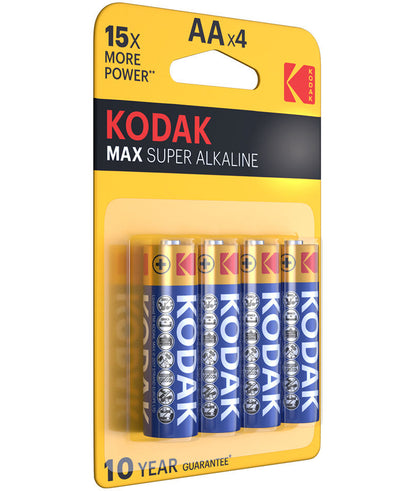 Bateria Kodak Max Alcalina, AA / LR6, Conjunto de 4 unidades EKSTD30952867P4
