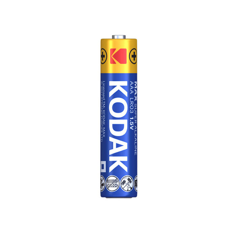 Bateria Kodak Max Alkalina, AAA / LR3, Conjunto de 8 unidades EKSTD30419896P8