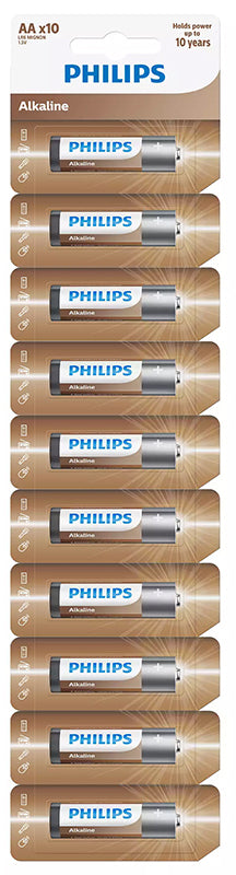 Pilha Philips, AAA / LR3, Conjunto de 10 unidades