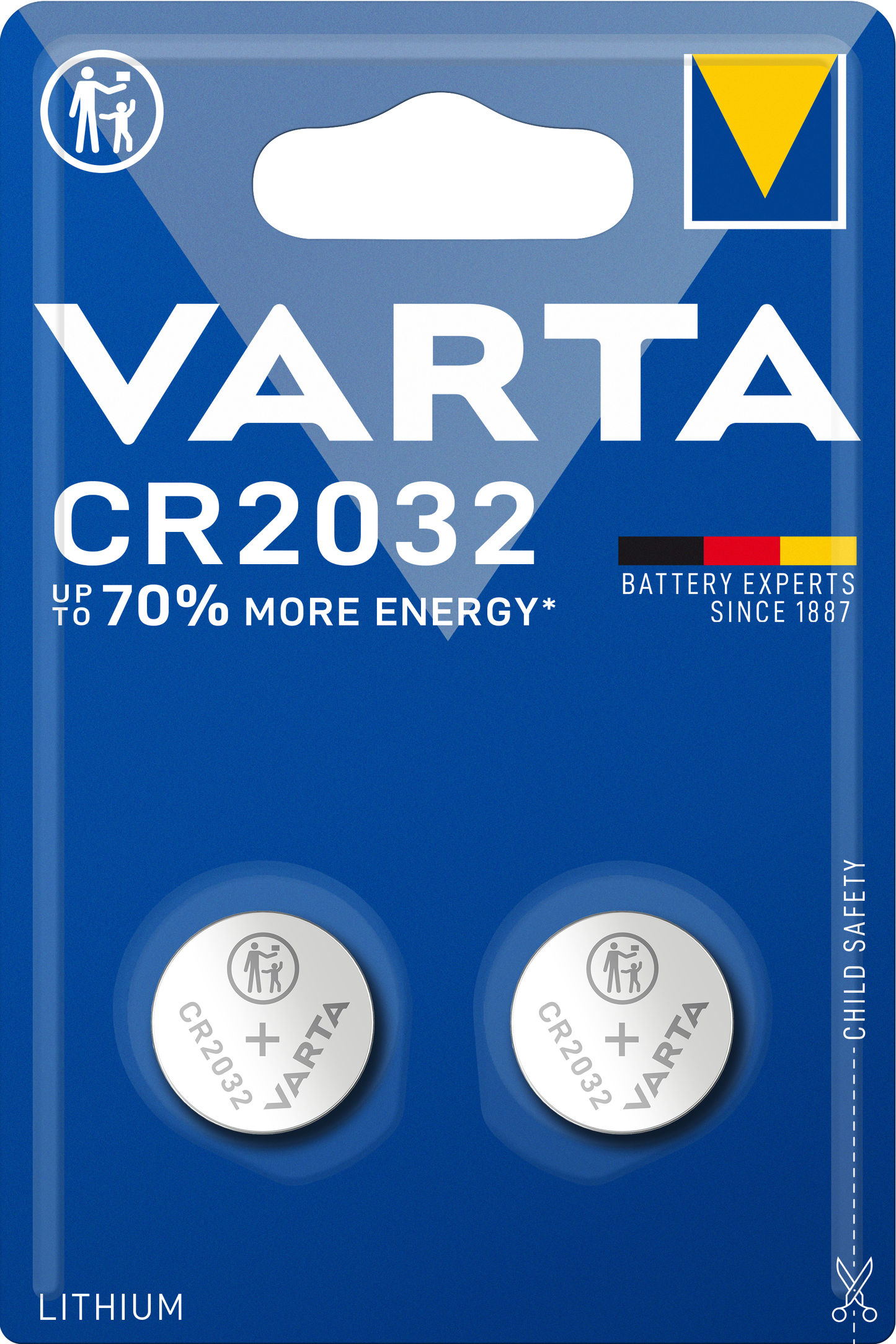 Pilhas Varta, CR2032, Conjunto 2 peças