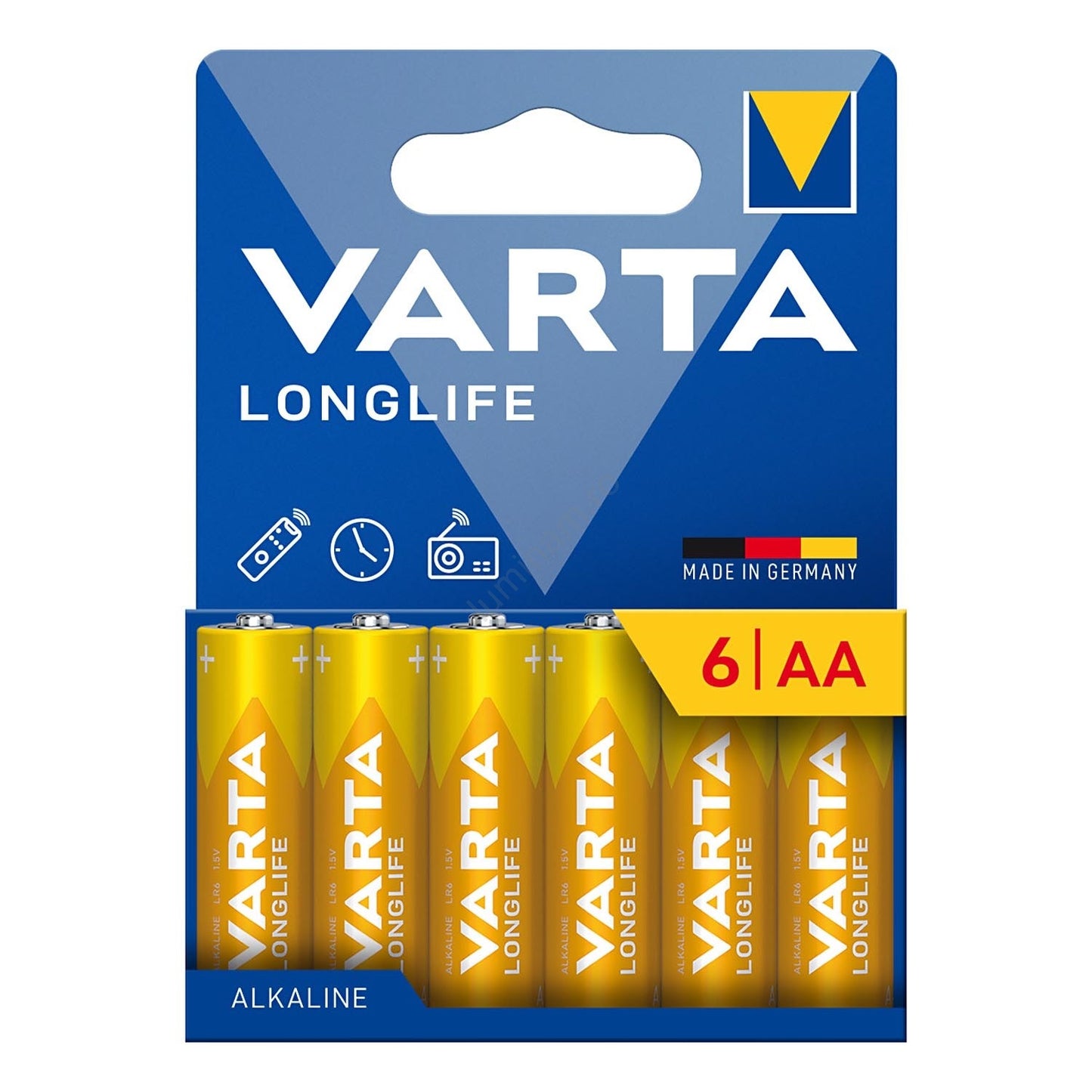 Bateria Varta Longlife 13298, AA / LR6, Conjunto de 6 unidades