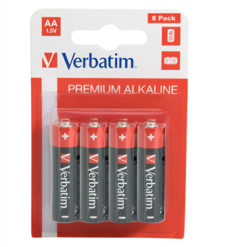 Bateria Verbatim Premium, AA / LR6, Conjunto de 8 unidades 49503