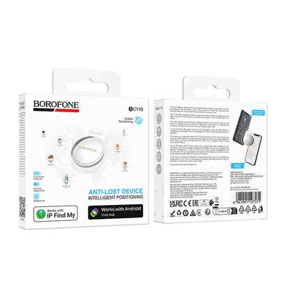 Borofone BC110 Find Dual Tracker para iOS / Android Series, Branco