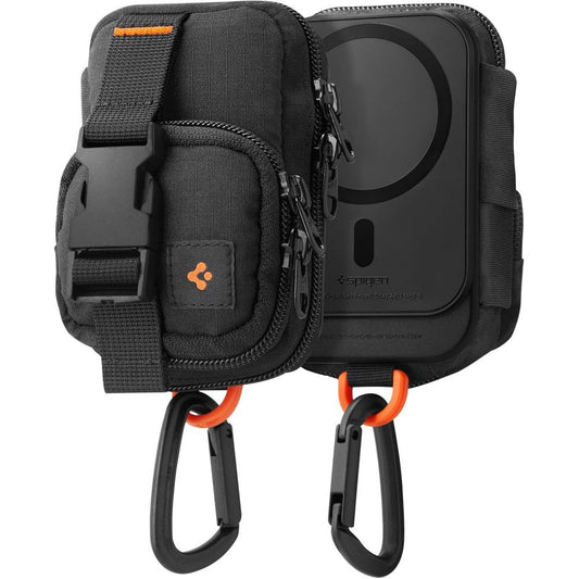 Bolsa Universal MagSafe para Telefone, Spigen, Snap Zip, Preta