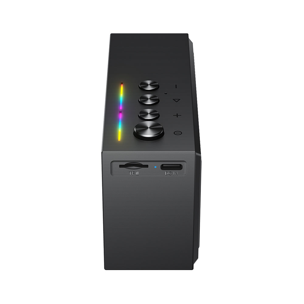 Coluna Bluetooth Acefast K9 Go, 7W, TWS, RGB, à prova de água, Preta