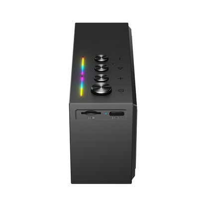 Coluna Bluetooth Acefast K9 Go, 7W, TWS, RGB, à prova de água, Preta