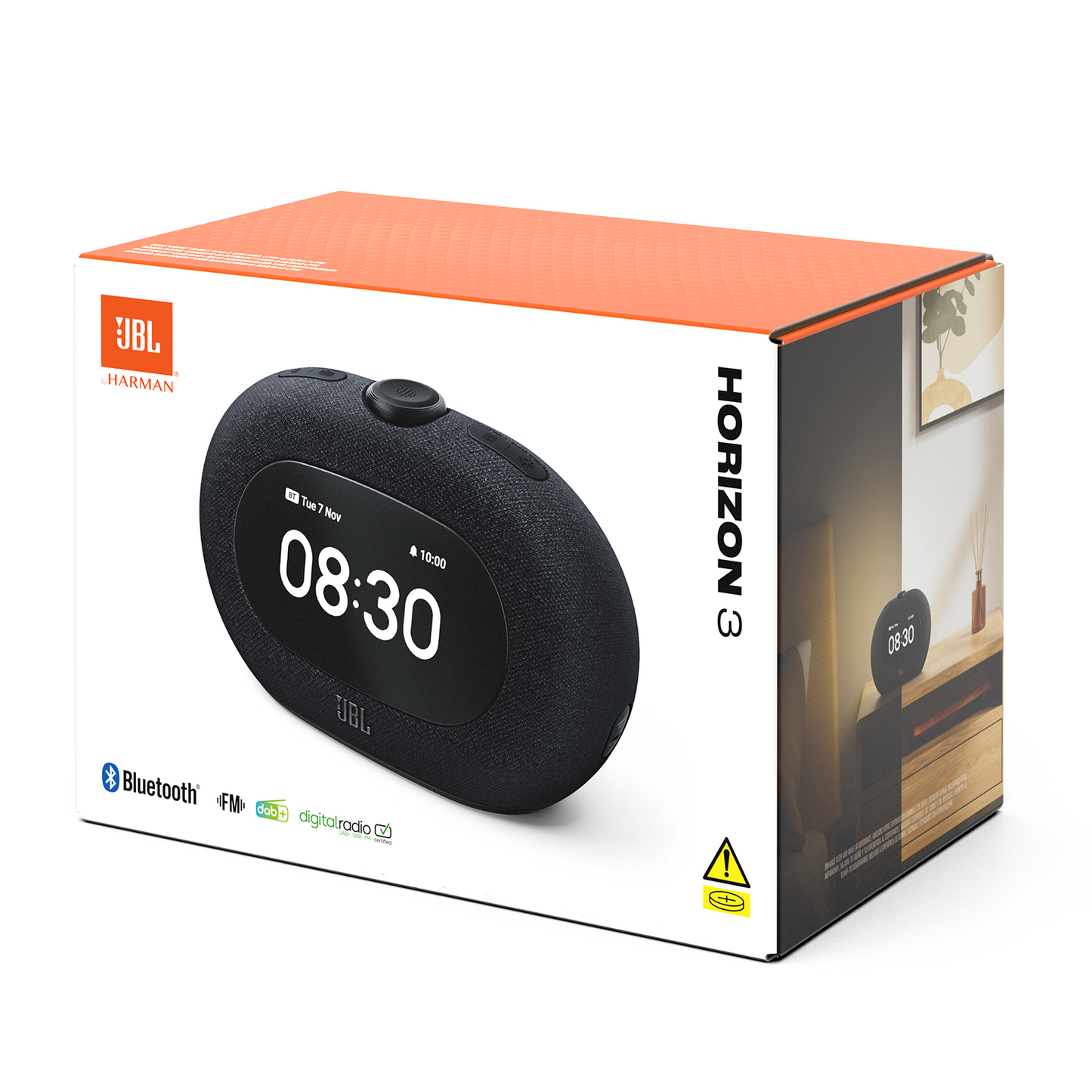 Coluna Bluetooth JBL Horizon 3, 2 x 5W, Som Pro, Preta JBLHORIZON3BLK