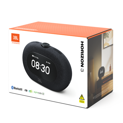 Coluna Bluetooth JBL Horizon 3, 2 x 5W, Som Pro, Preta JBLHORIZON3BLK