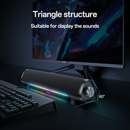 Coluna Bluetooth Yesido YSW27, 10W, RGB, Preta