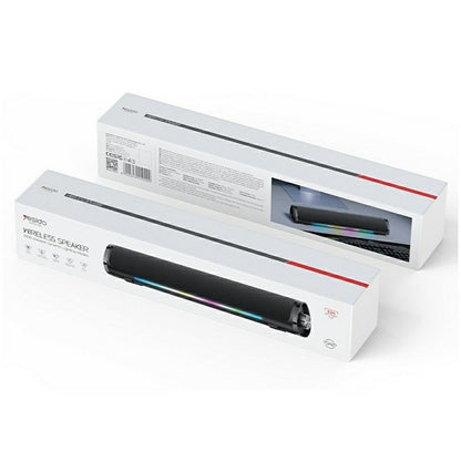 Coluna Bluetooth Yesido YSW27, 10W, RGB, Preta