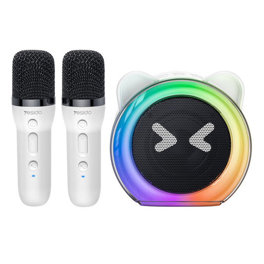 Coluna Bluetooth Yesido YSW36 Kids, 5W, Karaoke, Branca