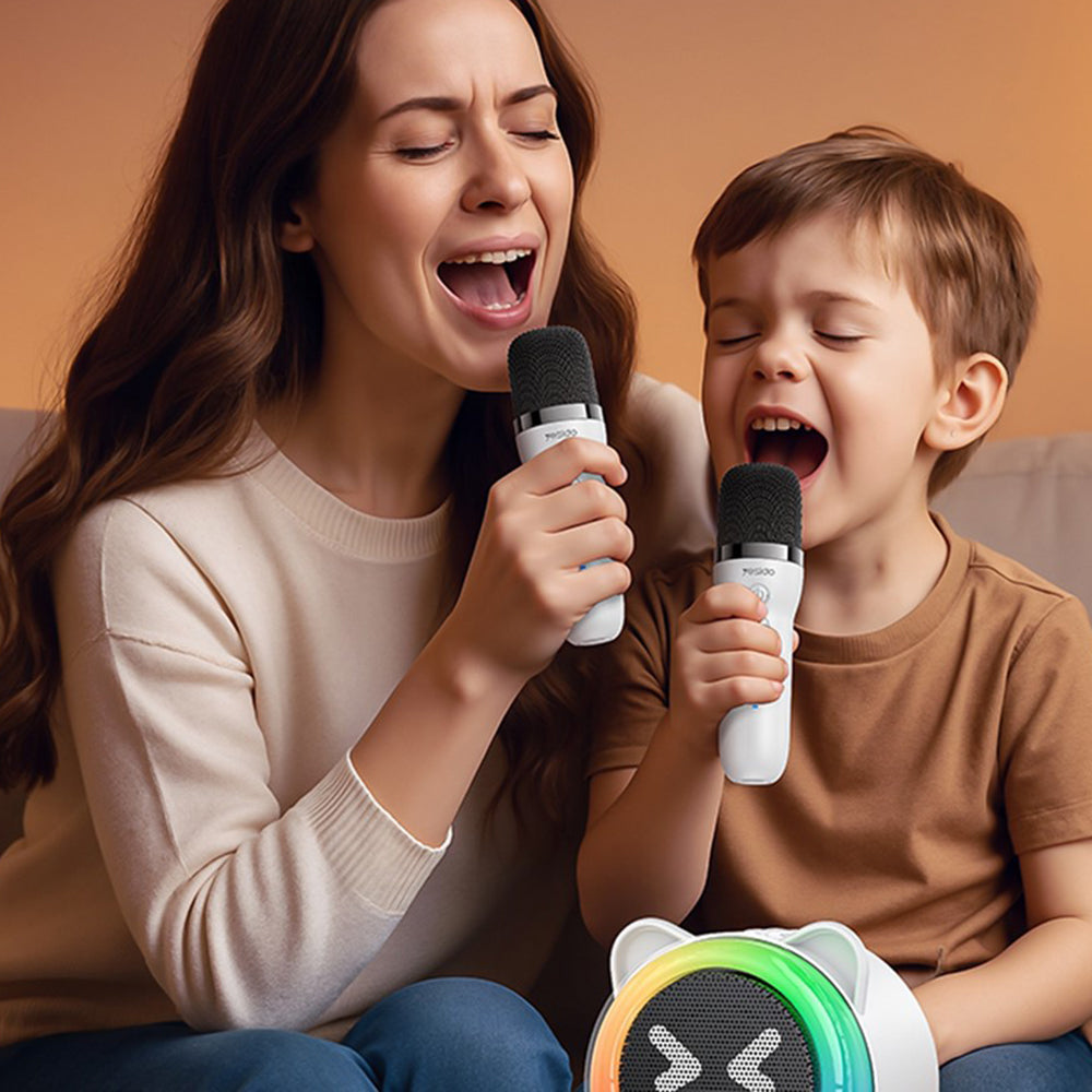 Coluna Bluetooth Yesido YSW36 Kids, 5W, Karaoke, Branca