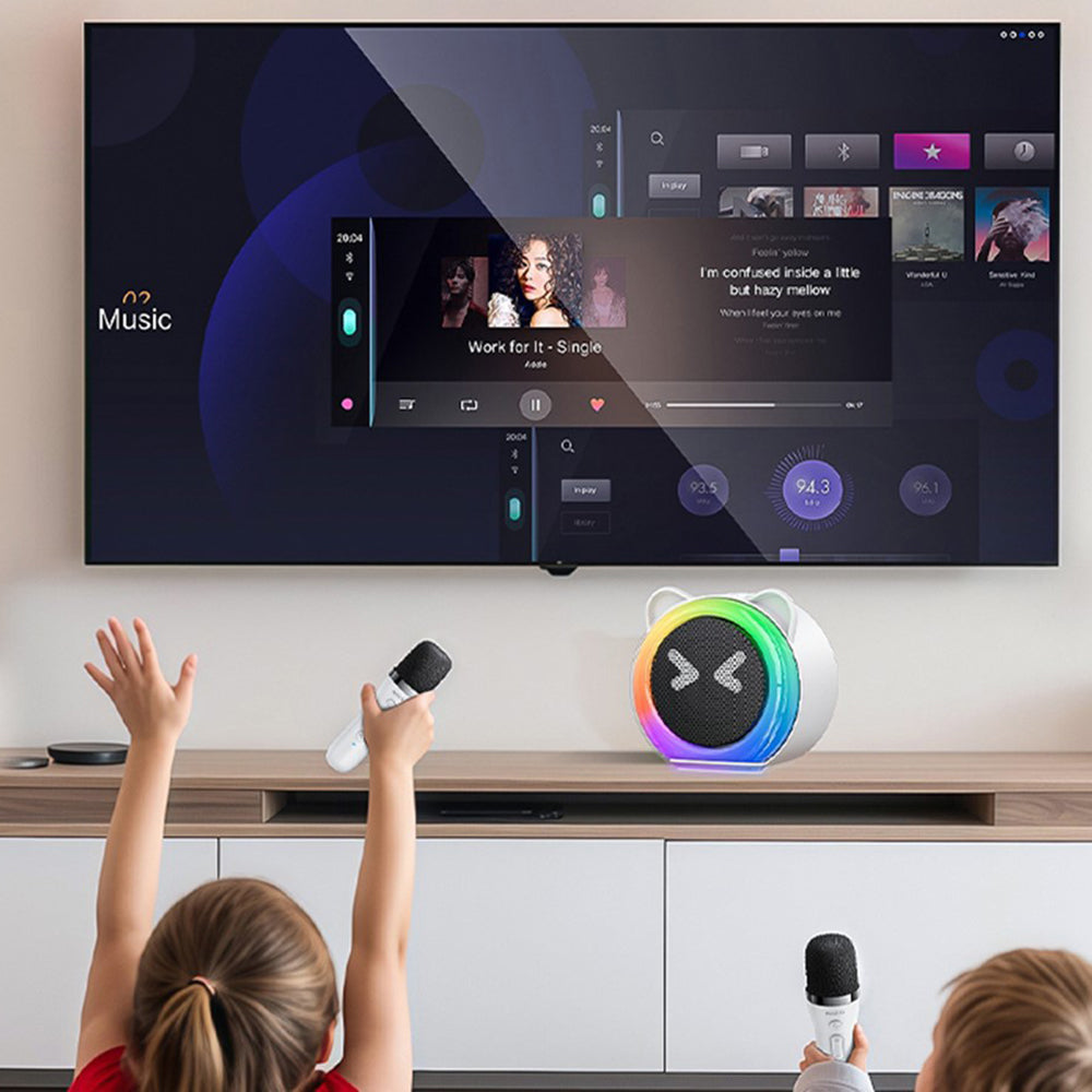 Coluna Bluetooth Yesido YSW36 Kids, 5W, Karaoke, Branca