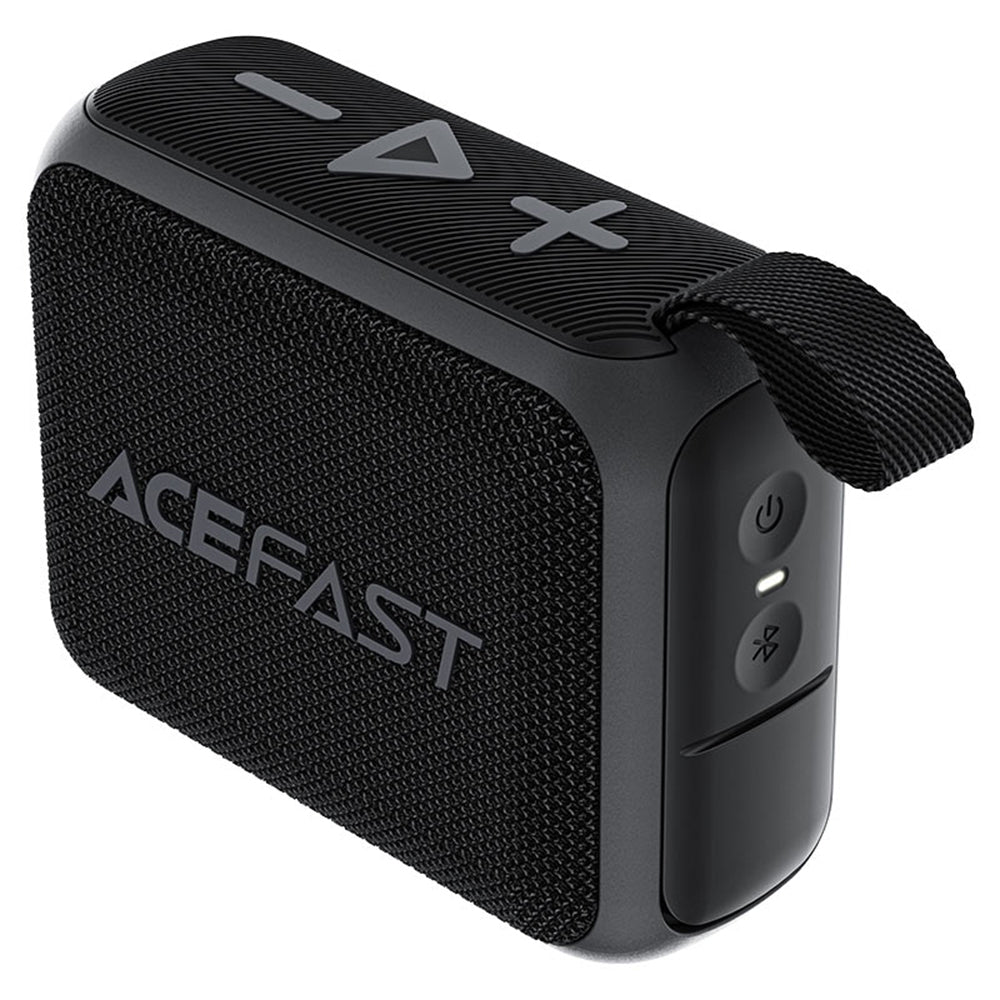 Coluna Portátil Bluetooth Acefast K4 Go, 5W, à Prova de Água, Preta