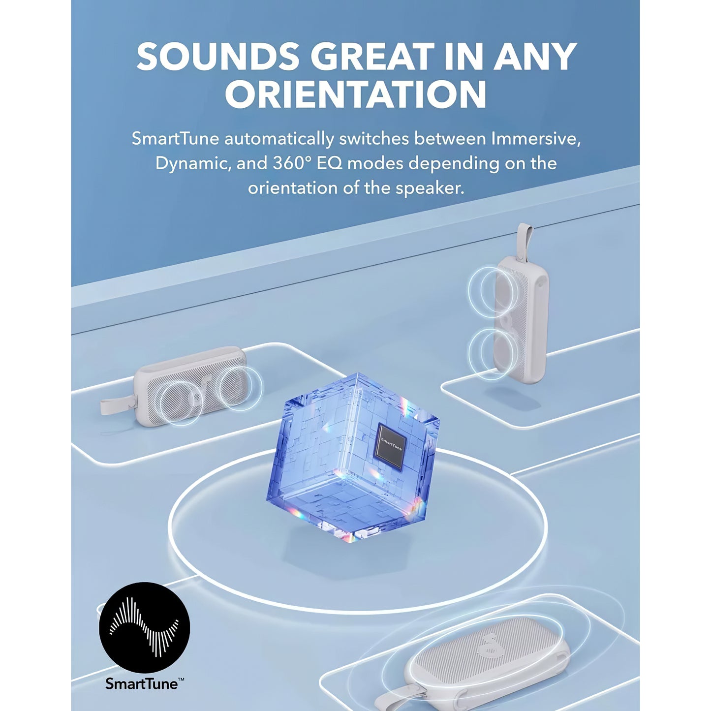 Altifalante portátil Bluetooth Anker SoundCore Motion 300, 30W, TWS, à prova de água, azul A3135031 