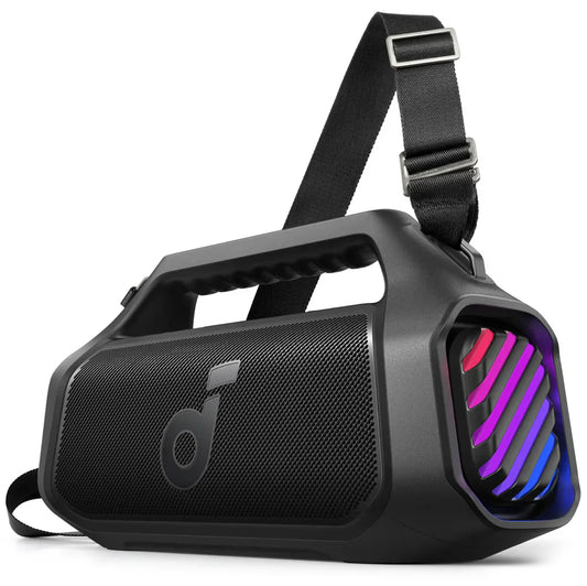 Coluna Portátil Bluetooth Anker Soundcore Boom 2 Plus, 140W, TWS, RGB, à prova de água, Preta A3134011