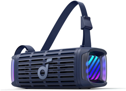 Coluna Portátil Bluetooth Anker SoundCore Boom 3i, 50W, RGB, à Prova de Água, Azul D5100030
