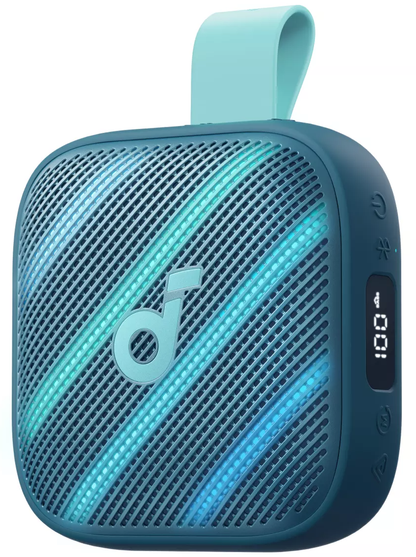 Coluna Portátil Bluetooth Anker SoundCore Boom Go 3i, 15W, TWS, RGB, À Prova de Água, Azul D5103030