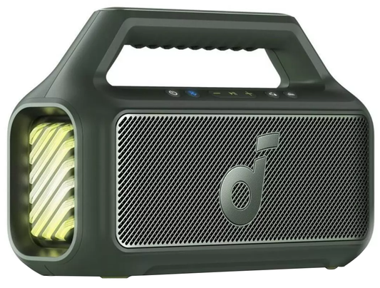 Coluna Portátil Bluetooth Anker SoundCore Boom 2 Nova Versão, 80W, TWS, RGB, À Prova de Água, Verde A3138062