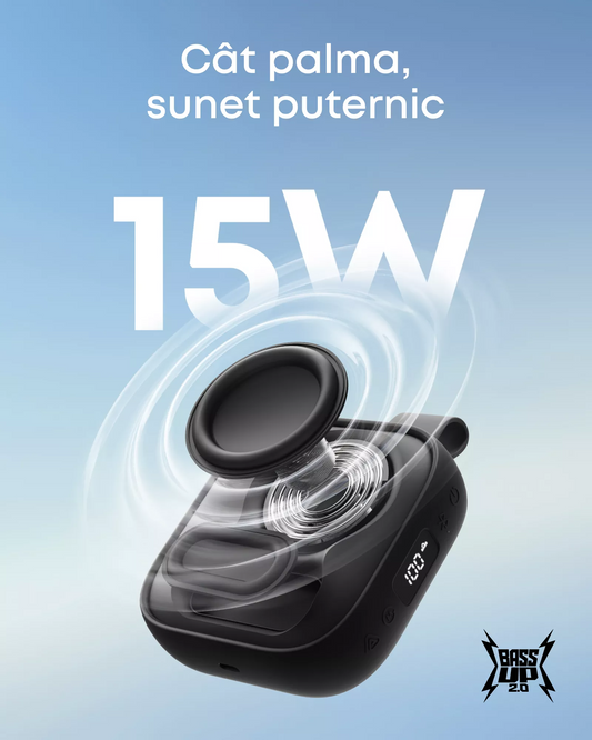 Coluna Portátil Bluetooth Anker SoundCore Boom Go 3i, 15W, TWS, RGB, À Prova de Água, Preta D5103010