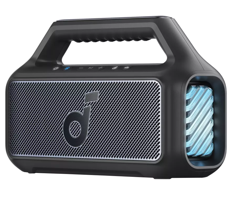 Anker SoundCore Boom 2 New Version Portable Bluetooth Speaker, 80W, TWS, RGB, Waterproof, Black A3138012