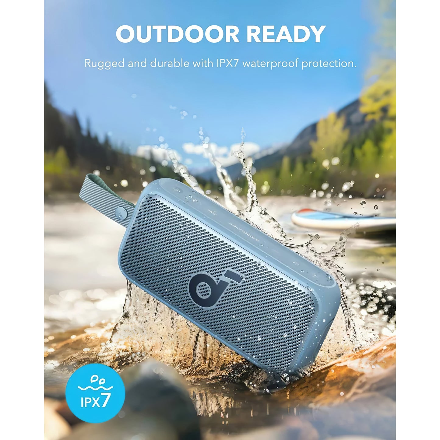 Altifalante portátil Bluetooth Anker SoundCore Motion 300, 30W, TWS, à prova de água, azul A3135031 
