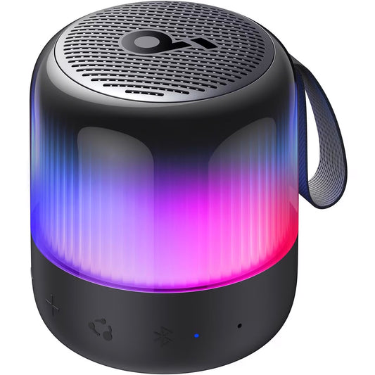 Altifalante Bluetooth portátil Anker SoundCore Glow Mini, 8W, RGB, à prova de água, preto A3136G11 