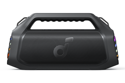 Coluna Portátil Bluetooth Anker SoundCore Boom 2 Plus Nova Versão, 140W, TWS, RGB, À Prova de Água, Preta A3134012