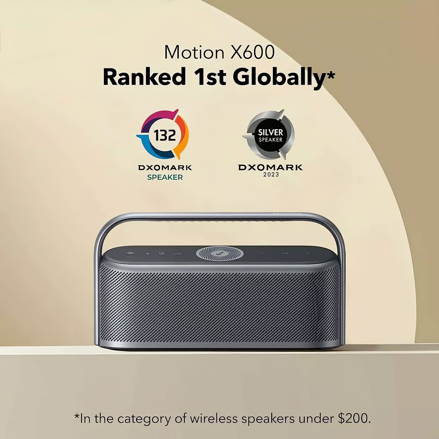 Coluna Portátil Bluetooth Anker SoundCore Motion X600, 50W, À Prova de Água, Preta A3130011
