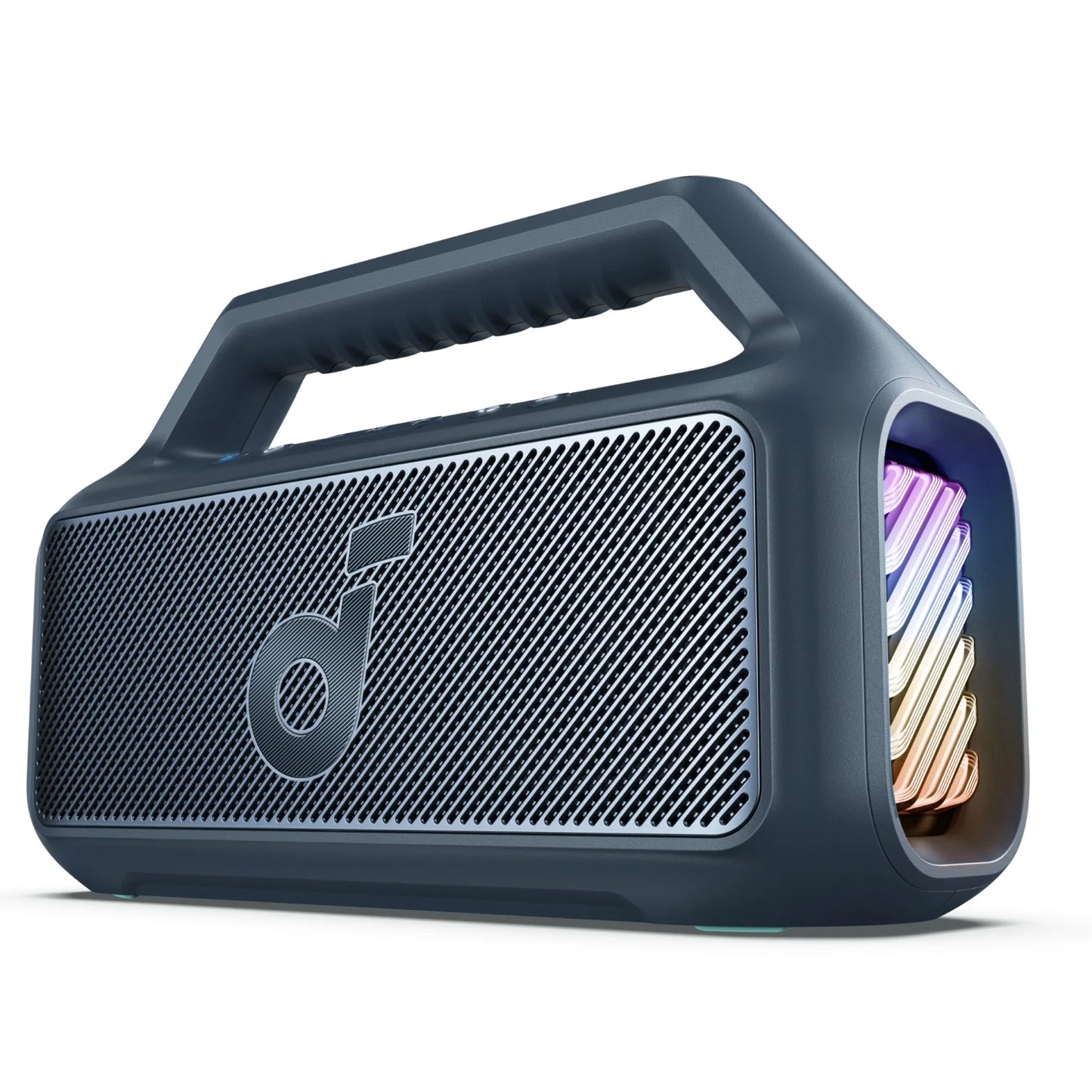 Altifalante Bluetooth portátil Anker SoundCore Boom 2, 80 W, RGB, à prova de água, azul A3138031 