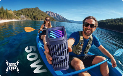 Coluna Portátil Bluetooth Anker SoundCore Boom 3i, 50W, RGB, à Prova de Água, Azul D5100030