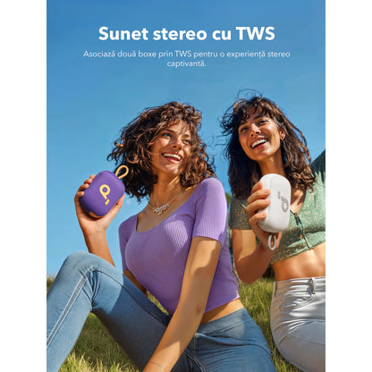 Coluna Portátil Bluetooth Anker SoundCore Select 4 Go, 5W, TWS, À Prova de Água, Roxa A31X10Q1