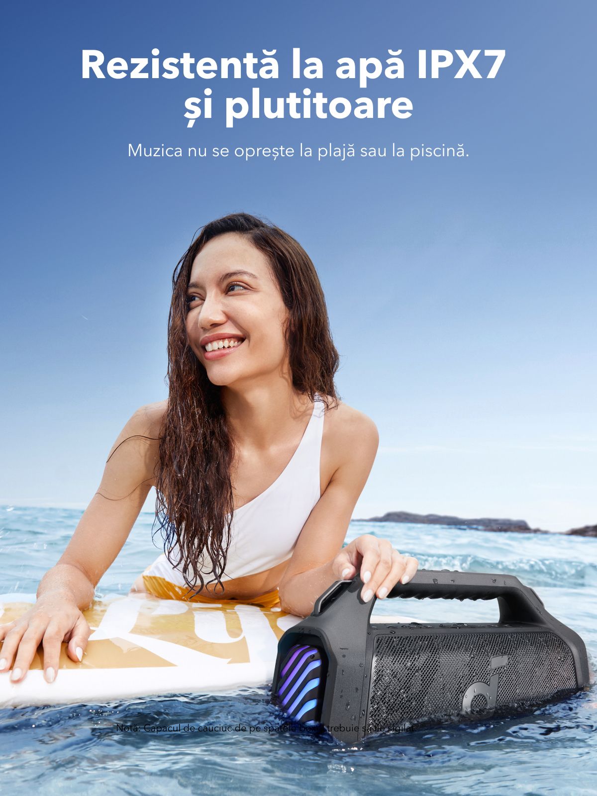 Coluna Portátil Bluetooth Anker SoundCore Boom 2 Plus Nova Versão, 140W, TWS, RGB, À Prova de Água, Preta A3134012