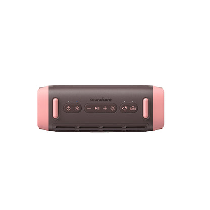 Coluna Portátil Bluetooth Anker SoundCore Boom 3i, 50W, RGB, à Prova de Água, Castanho Rosa D5100080