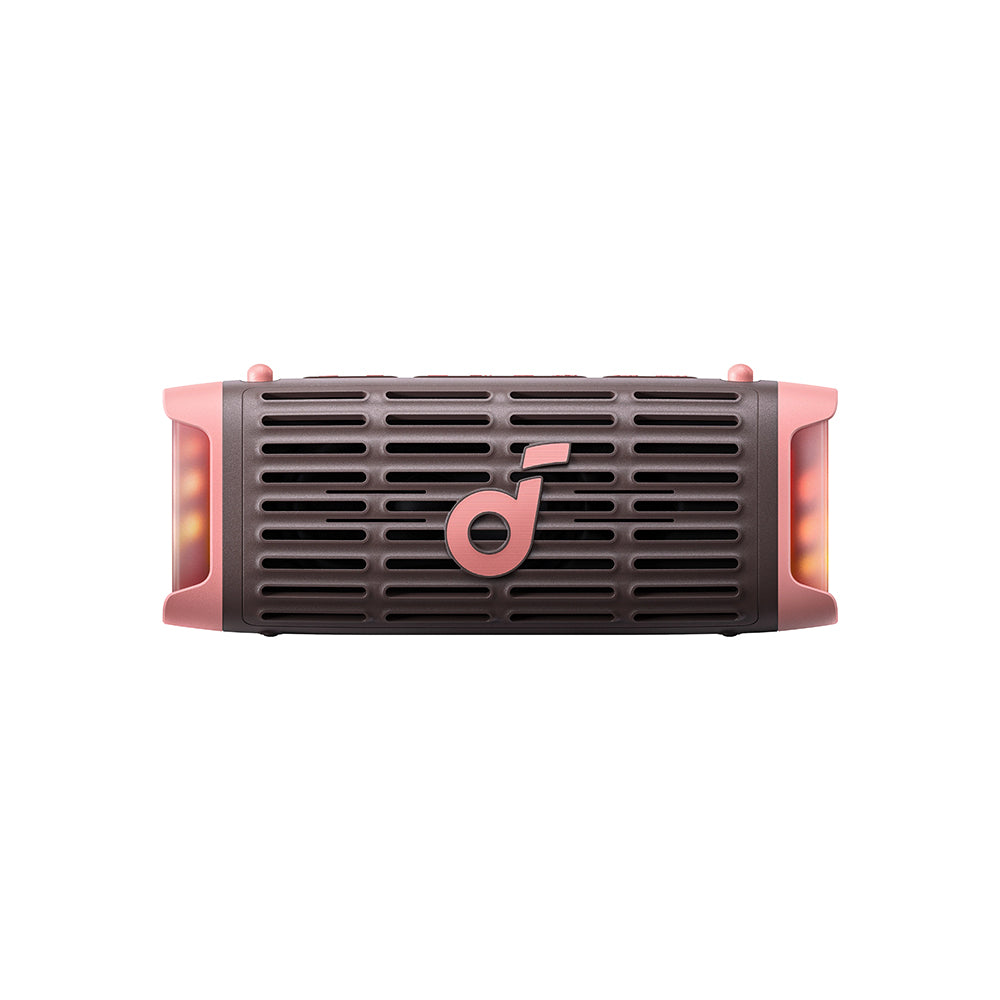 Coluna Portátil Bluetooth Anker SoundCore Boom 3i, 50W, RGB, à Prova de Água, Castanho Rosa D5100080