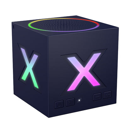 Coluna Portátil Bluetooth Borofone BR101 Rubik, 5W, TWS, RGB, Azul