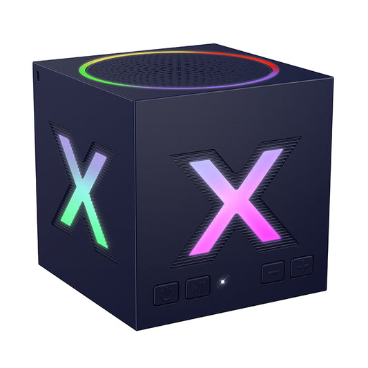 Coluna Portátil Bluetooth Borofone BR101 Rubik, 5W, TWS, RGB, Azul