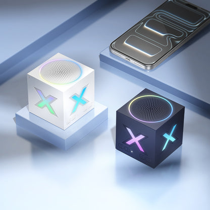 Coluna Portátil Bluetooth Borofone BR101 Rubik, 5W, TWS, RGB, Azul