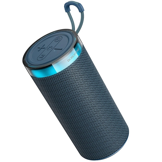 Coluna Portátil Bluetooth Borofone BR105 Loud, 10W, TWS, RGB, Azul Marinho