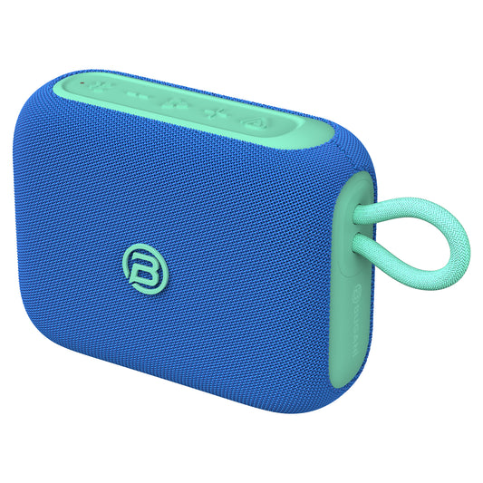 Coluna Portátil Bluetooth Bugani Rove Go 5, 12W, TWS, À Prova de Água, Azul