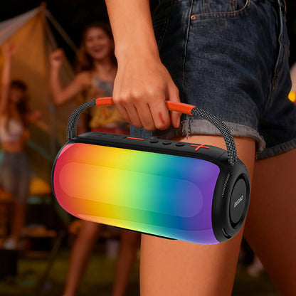 Coluna Portátil Bluetooth Dudao Y21, 2 x 5W, TWS, RGB, Preta