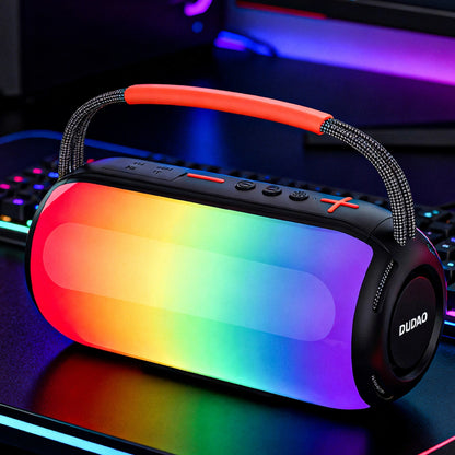Coluna Portátil Bluetooth Dudao Y21, 2 x 5W, TWS, RGB, Preta