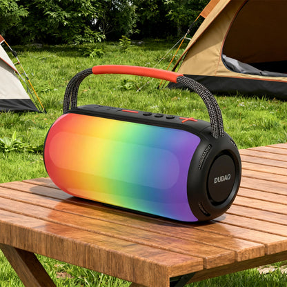 Coluna Portátil Bluetooth Dudao Y21, 2 x 5W, TWS, RGB, Preta