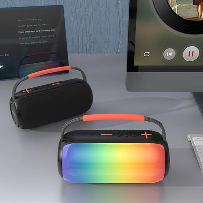 Coluna Portátil Bluetooth Dudao Y21, 2 x 5W, TWS, RGB, Preta