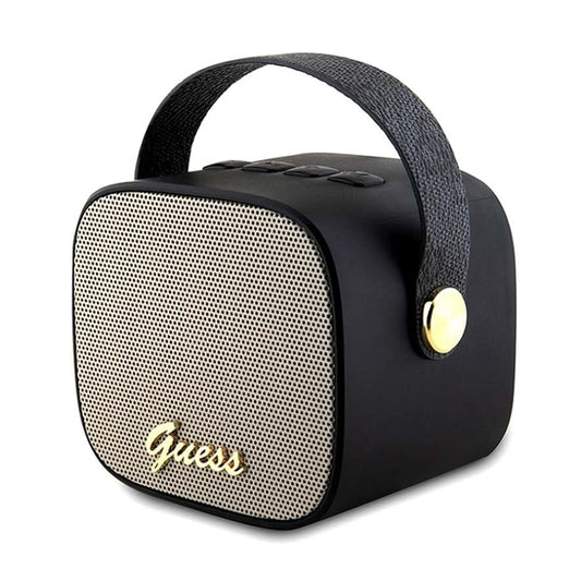 Coluna Portátil Bluetooth Guess 4G Script Logo, 5W, Preta