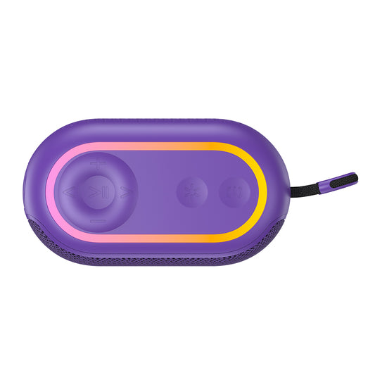Coluna Portátil Bluetooth HAVIT SK809BT, 7W, RGB, à Prova de Água, Roxo