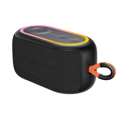 Coluna Portátil Bluetooth HAVIT SK809BT, 7W, RGB, à Prova de Água, Preta