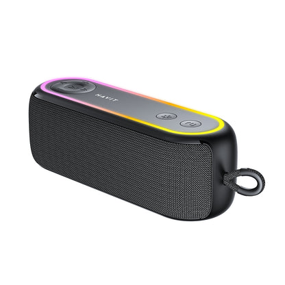 Coluna Portátil Bluetooth HAVIT SK810BT, 7W, RGB, à Prova de Água, Preta