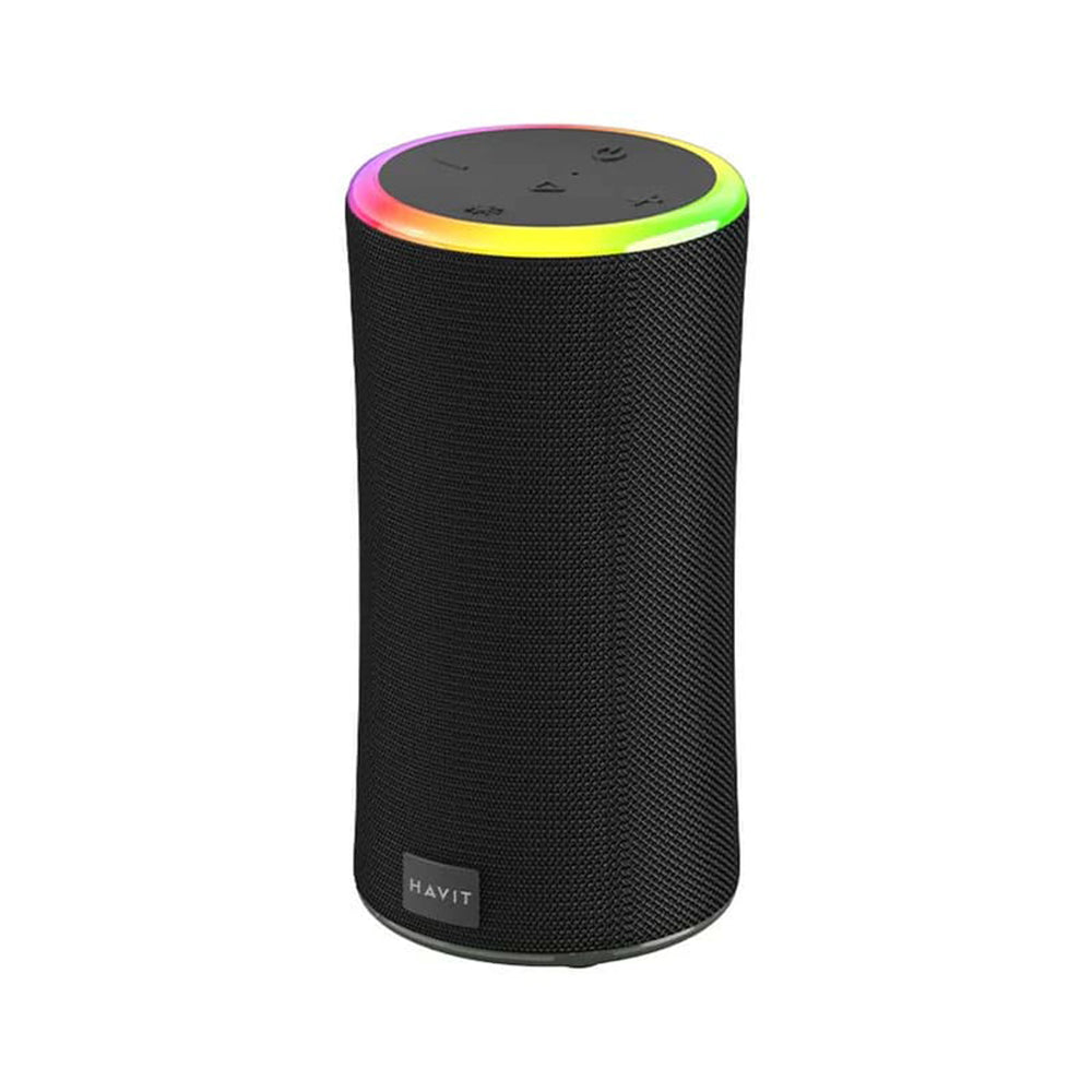 Coluna Portátil Bluetooth HAVIT SK833BT, 2 x 10W, RGB, à prova de água, Preta